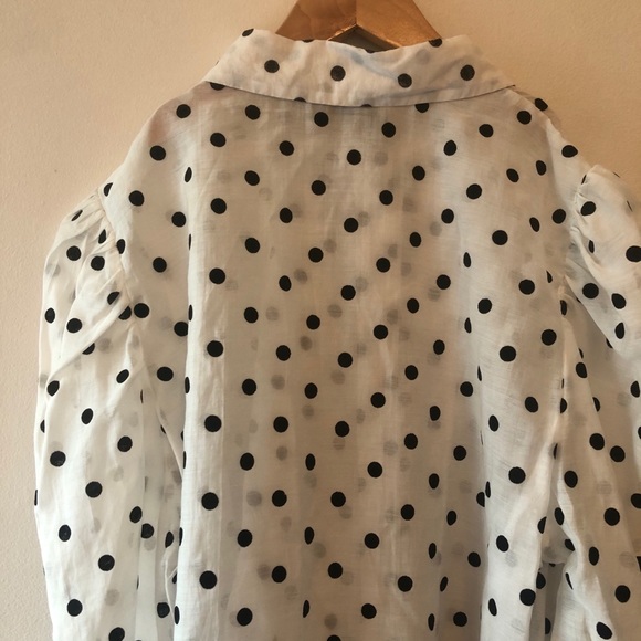 NWT ✨ ASOS / Stradivarius Polka Dot Button- Up - Picture 8 of 8